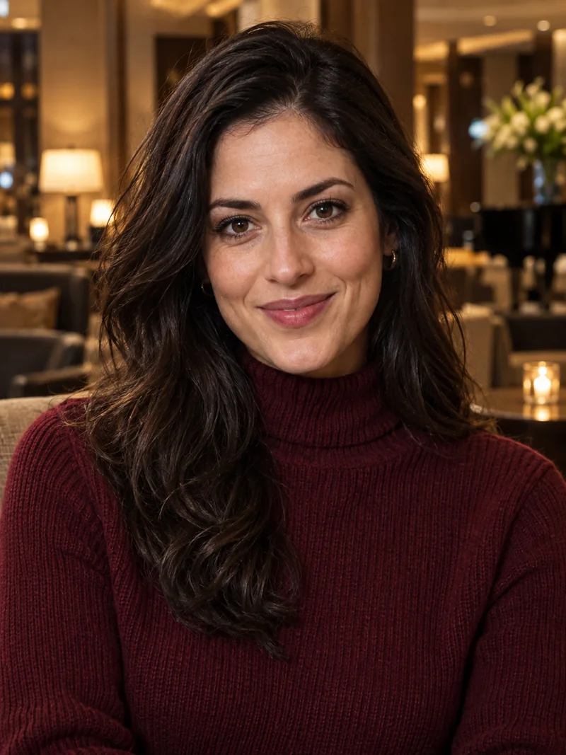 AI-generated editorial portrait of Sofia, 31, a fictional adult character