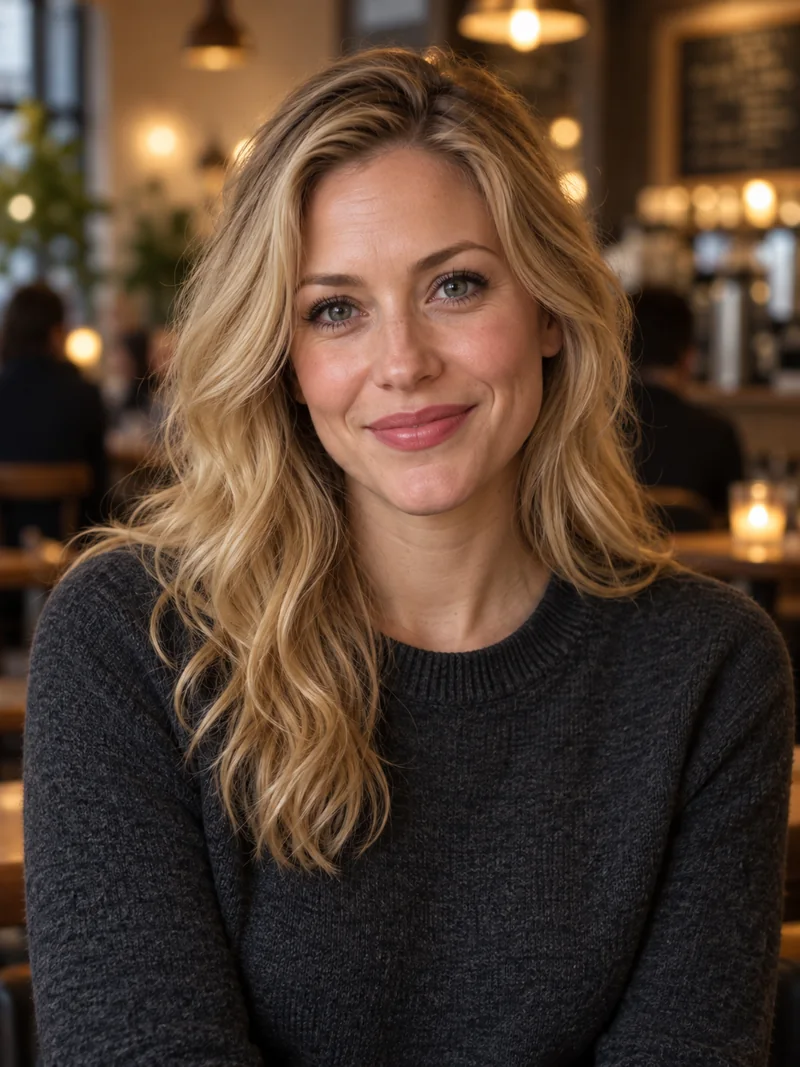 AI-generated portrait of Chloe, 30, a fictional adult character